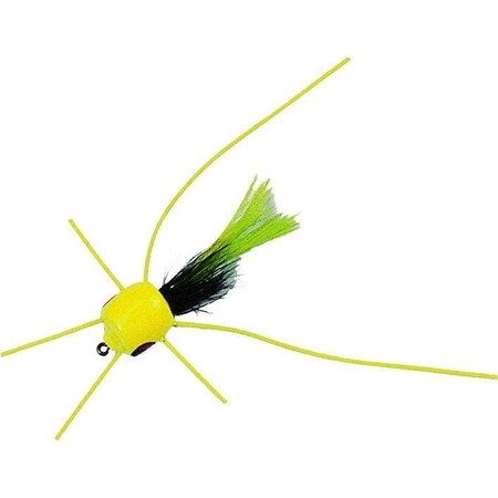Betts Marathon Wiggle Popper Fly Popper, Sz 10 WhiteBlackWhite, Floating 401-10-1